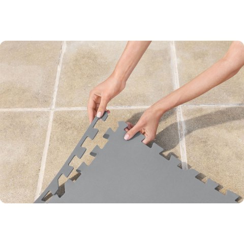 Mata Ochronna Pod Basen Jacuzzi Puzzle Bestway 60334 16 Szt. 50 x 50 cm Mata Ochronna Pod Basen Jacuzzi Puzzle Bestway 60334 16 Szt. 50 x 50 cm