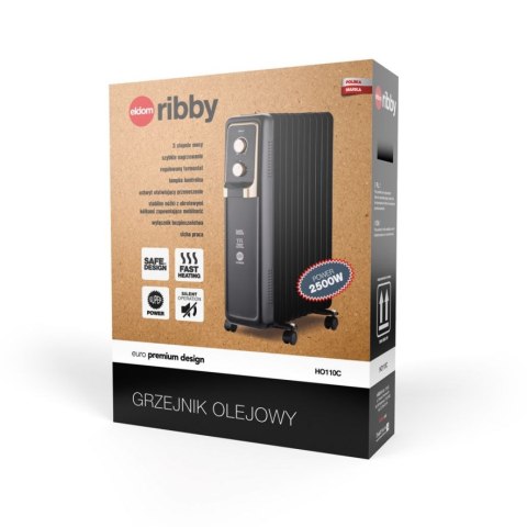 Grzejnik Olejowy 2500W HO110C – 3 Stopnie Mocy, Termostat, Mobilny Grzejnik Olejowy 2500W HO110C – 3 Stopnie Mocy, Termostat, Mobilny