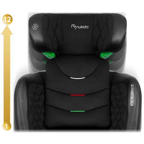 Fotelik samochodowy Nukido Louis ISOFIX i-Size (15-36 kg) - czarny