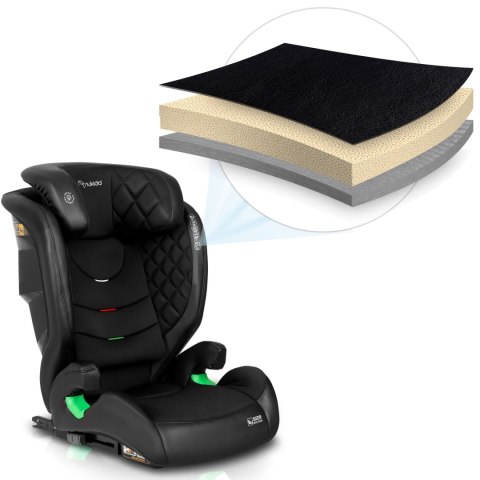 Fotelik samochodowy Nukido Louis ISOFIX i-Size (15-36 kg) - czarny