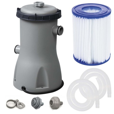 Pompa filtrująca 3028 l/h Bestway 58386 filtr typ II 32W węże