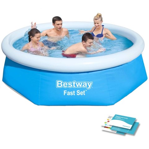 Basen Rozporowy Bestway 57448 244x61 cm – Okrągły, Dmuchany Kołnierz Basen Rozporowy Bestway 57448 244x61 cm – Okrągły, Dmuchany Kołnierz