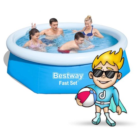 Basen Rozporowy Bestway 57448 244x61 cm – Okrągły, Dmuchany Kołnierz Basen Rozporowy Bestway 57448 244x61 cm – Okrągły, Dmuchany Kołnierz