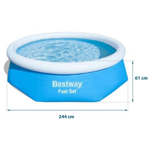 Basen Rozporowy Bestway 57448 244x61 cm – Okrągły, Dmuchany Kołnierz Basen Rozporowy Bestway 57448 244x61 cm – Okrągły, Dmuchany Kołnierz