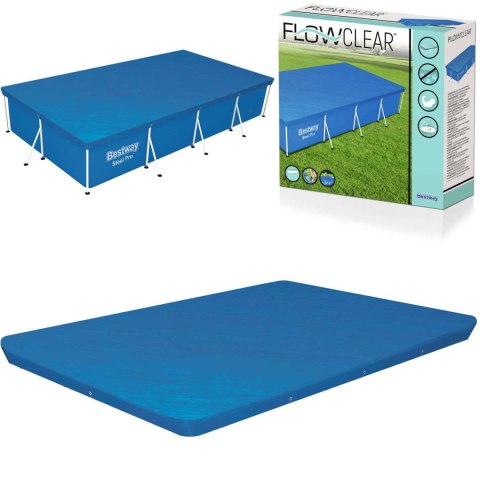 Bestway 58107 Pokrywa do Basenu Stelażowego 400 x 211 cm