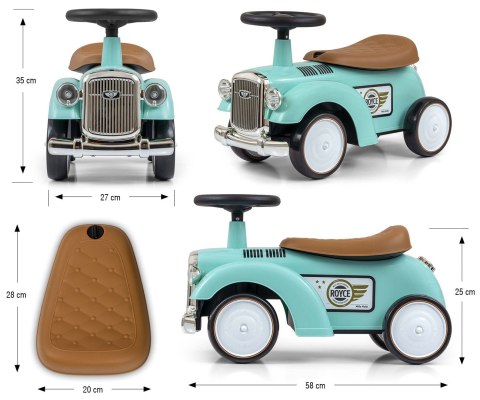 Jeździk Dla Dzieci Royce Mint Milly Mally Vintage Jeździk Dla Dzieci Royce Mint Milly Mally Vintage