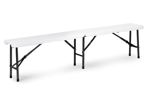 Składany Zestaw Ogrodowy ModernHome 180 cm – Stół + Ławki, 8 Osób, Walizka