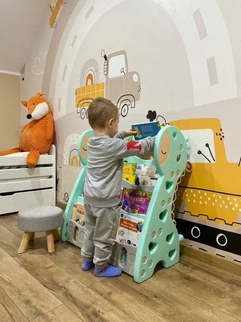 Półka Na Książki Organizer Żyrafa – Regał Dziecięcy, 4 Półki Półka Na Książki Organizer Żyrafa – Regał Dziecięcy, 4 Półki