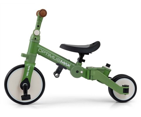 Milly Mally Optimus Max Rowerek 5w1 Trójkołowy Biegowy Z Rączką Green Milly Mally Optimus Max Rowerek 5w1 Trójkołowy Biegowy Z Rączką Green