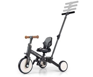 Milly Mally Optimus Max Rowerek 5w1 Trójkołowy Biegowy Z Rączką Grey