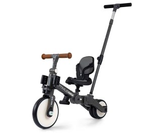 Milly Mally Optimus Max Rowerek 5w1 Trójkołowy Biegowy Z Rączką Grey