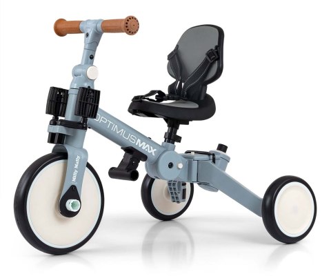 Milly Mally Optimus Max Rowerek 5w1 Trójkołowy Biegowy Z Rączką Denim