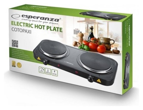 Kuchenka Elektryczna Cotopaxi Czarna ESPERANZA EKH010K Kuchenka Elektryczna Cotopaxi Czarna ESPERANZA EKH010K