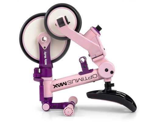 Milly Mally Optimus Max Rowerek 5w1 Trójkołowy Biegowy Z Rączką Pink