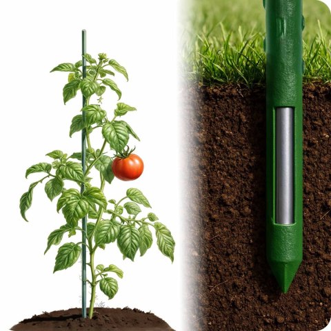 Wzmocnione Tyczki do Roślin Plonos 120 cm 10 szt Wzmocnione Tyczki do Roślin Plonos 120 cm 10 szt