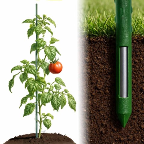Wzmocnione Tyczki do Roślin Plonos 150 cm 10 szt Wzmocnione Tyczki do Roślin Plonos 150 cm 10 szt