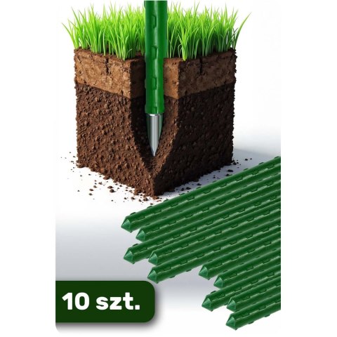 Wzmocnione Tyczki do Roślin Plonos 180 cm 10 szt Wzmocnione Tyczki do Roślin Plonos 180 cm 10 szt