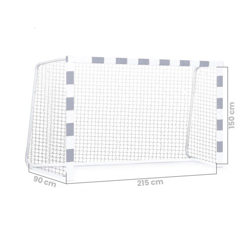 Siatka do bramki piłkarskiej 215x150 cm Neosport biała mocna