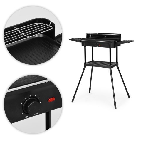 Grill 3w1 Elektryczny MultiGarden 2200W Ruszt 50x25 cm Stojący Stołowy Grill 3w1 Elektryczny MultiGarden 2200W Ruszt 50x25 cm Stojący Stołowy