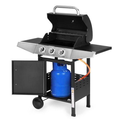 Grill Gazowy MultiGarden – 10.2 kW, 3 Palniki, Termometr i Żeliwny Ruszt Grill Gazowy MultiGarden – 10.2 kW, 3 Palniki, Termometr i Żeliwny Ruszt