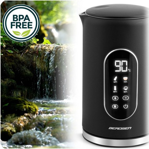 Czajnik Elektryczny Berdsen BD‑712 – Dotykowy Wyświetlacz, 2200 W, LED