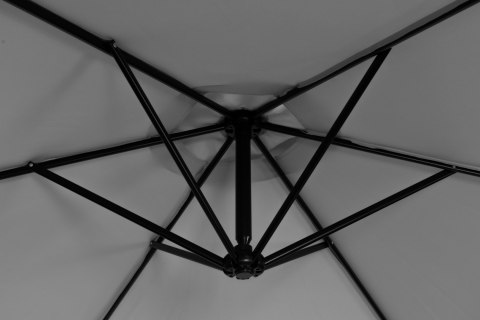 Duży Parasol Ogrodowy Rozkładany MultiGarden - 300 cm - Szary