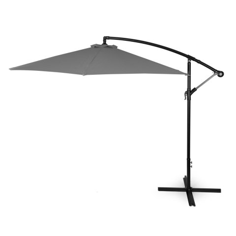 Duży Parasol Ogrodowy Rozkładany MultiGarden - 300 cm - Szary