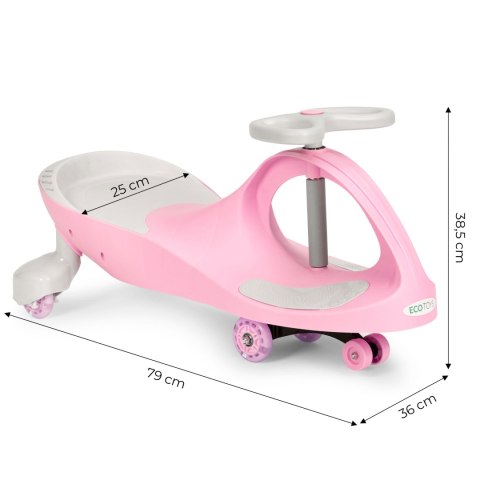 Jeździk Grawitacyjny ECOTOYS LED Różowy Dla Dzieci Jeździk Grawitacyjny ECOTOYS LED Różowy Dla Dzieci