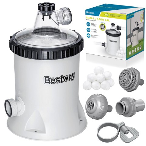 Pompa piaskowa Bestway 5678 l/h 58870 kulki Polysphere Chemconnect