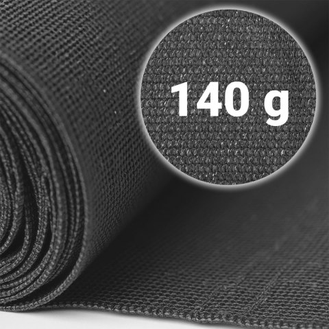 Siatka Cieniująca 1,2x50 m 90% Mata na Ogrodzenie Plonos 140g