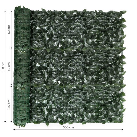 Sztuczny Bluszcz Żywopłot 3 szt 500x150 Cm Osłona Maskująca MultiGarden Sztuczny Bluszcz Żywopłot 3 szt 500x150 Cm Osłona Maskująca MultiGarden