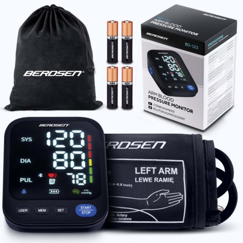 SMART Ciśnieniomierz Naramienny Berdsen BD-123 Bluetooth Aplikacja Polska