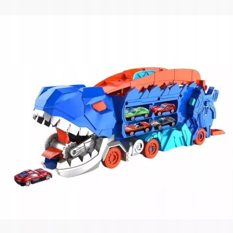 Ciężarówka Dinozaur T-Rex 2w1 – Wyrzutnia, Zjeżdżalnia, Samochodziki Ciężarówka Dinozaur T-Rex 2w1 – Wyrzutnia, Zjeżdżalnia, Samochodziki