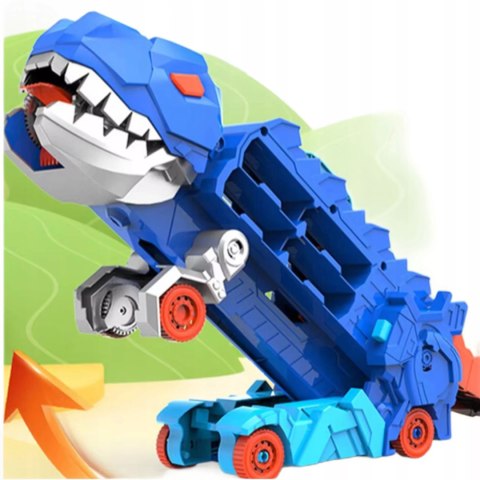 Ciężarówka Dinozaur T-Rex 2w1 – Wyrzutnia, Zjeżdżalnia, Samochodziki Ciężarówka Dinozaur T-Rex 2w1 – Wyrzutnia, Zjeżdżalnia, Samochodziki