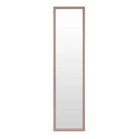 Lustro Stojące ModernHome – Aluminiowa Rama, 147x37 cm, Miedź/Szary Lustro Stojące ModernHome – Aluminiowa Rama, 147x37 cm, Miedź/Szary