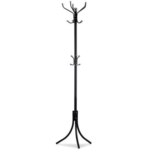 Stojący Wieszak Na Ubrania ModernHome Black – Metalowy, 16 Haków Stojący Wieszak Na Ubrania ModernHome Black – Metalowy, 16 Haków