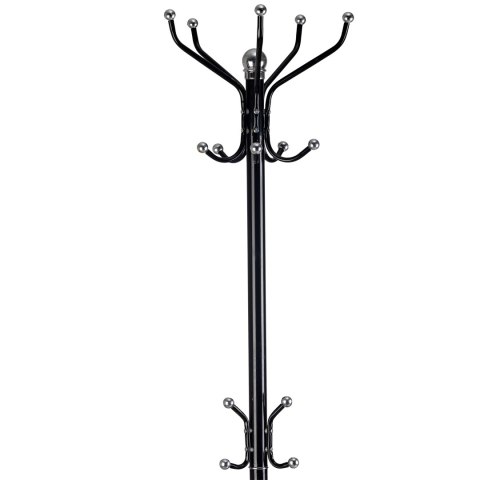 Stojący Wieszak Na Ubrania ModernHome Black – Metalowy, 16 Haków Stojący Wieszak Na Ubrania ModernHome Black – Metalowy, 16 Haków