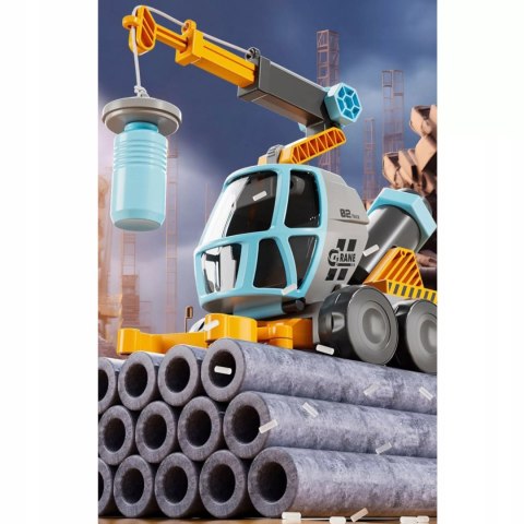 Dźwig Z Mikroskopem Dla Dzieci STEM Magnetyczny Żuraw Chwytak