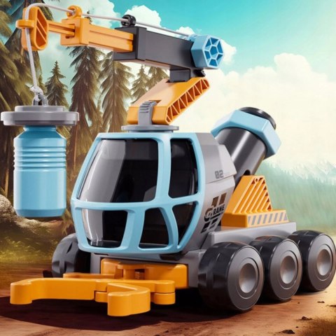 Dźwig Z Mikroskopem Dla Dzieci STEM Magnetyczny Żuraw Chwytak