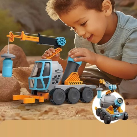 Dźwig Z Mikroskopem Dla Dzieci STEM Magnetyczny Żuraw Chwytak