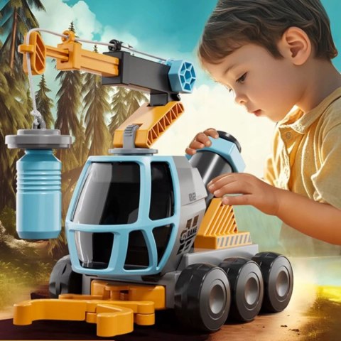 Dźwig Z Mikroskopem Dla Dzieci STEM Magnetyczny Żuraw Chwytak