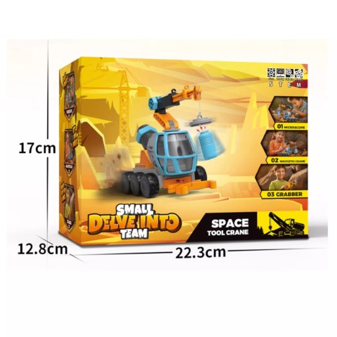 Dźwig Z Mikroskopem Dla Dzieci STEM Magnetyczny Żuraw Chwytak