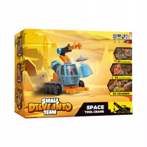 Dźwig Z Mikroskopem Dla Dzieci STEM Magnetyczny Żuraw Chwytak