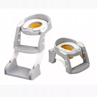 Nocnik 2w1 Nakładka Na Sedes Z Drabiną Antypoślizgowy Szary