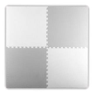 Mata Piankowa Puzzle Ricokids 60x60cm 4 szt białe i szare