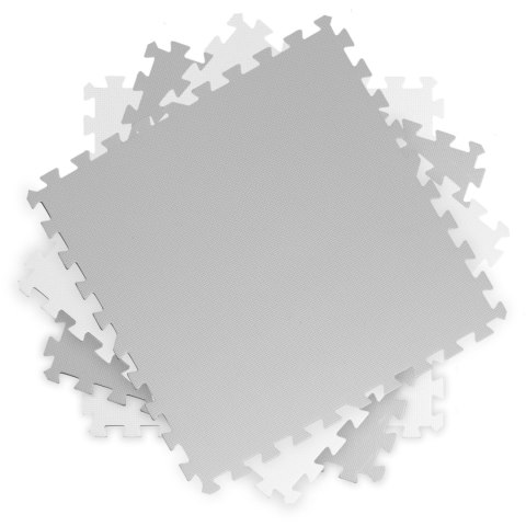 Mata Piankowa Puzzle Ricokids 60x60cm 4 szt białe i szare Mata Piankowa Puzzle Ricokids 60x60cm 4 szt białe i szare