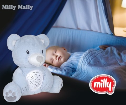 Pluszowy Miś Maskotka z Projektorem i Melodiami Milly Bear Blue