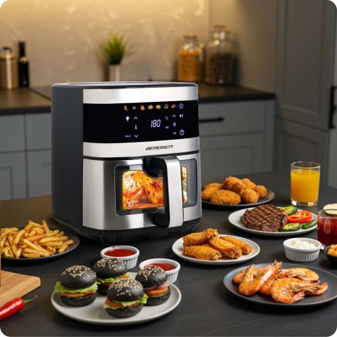 Frytkownica Beztłuszczowa Air fryer XXL Berdsen BD-656 – 9,1 L, 1700 W