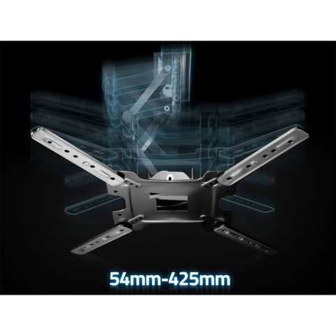 Obrotowy Uchwyt Do Telewizora Humberg HM-885 – 17–56", VESA 75x75–400x400, 30 kg
