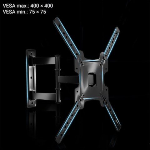 Obrotowy Uchwyt Do Telewizora Humberg HM-885 – 17–56", VESA 75x75–400x400, 30 kg